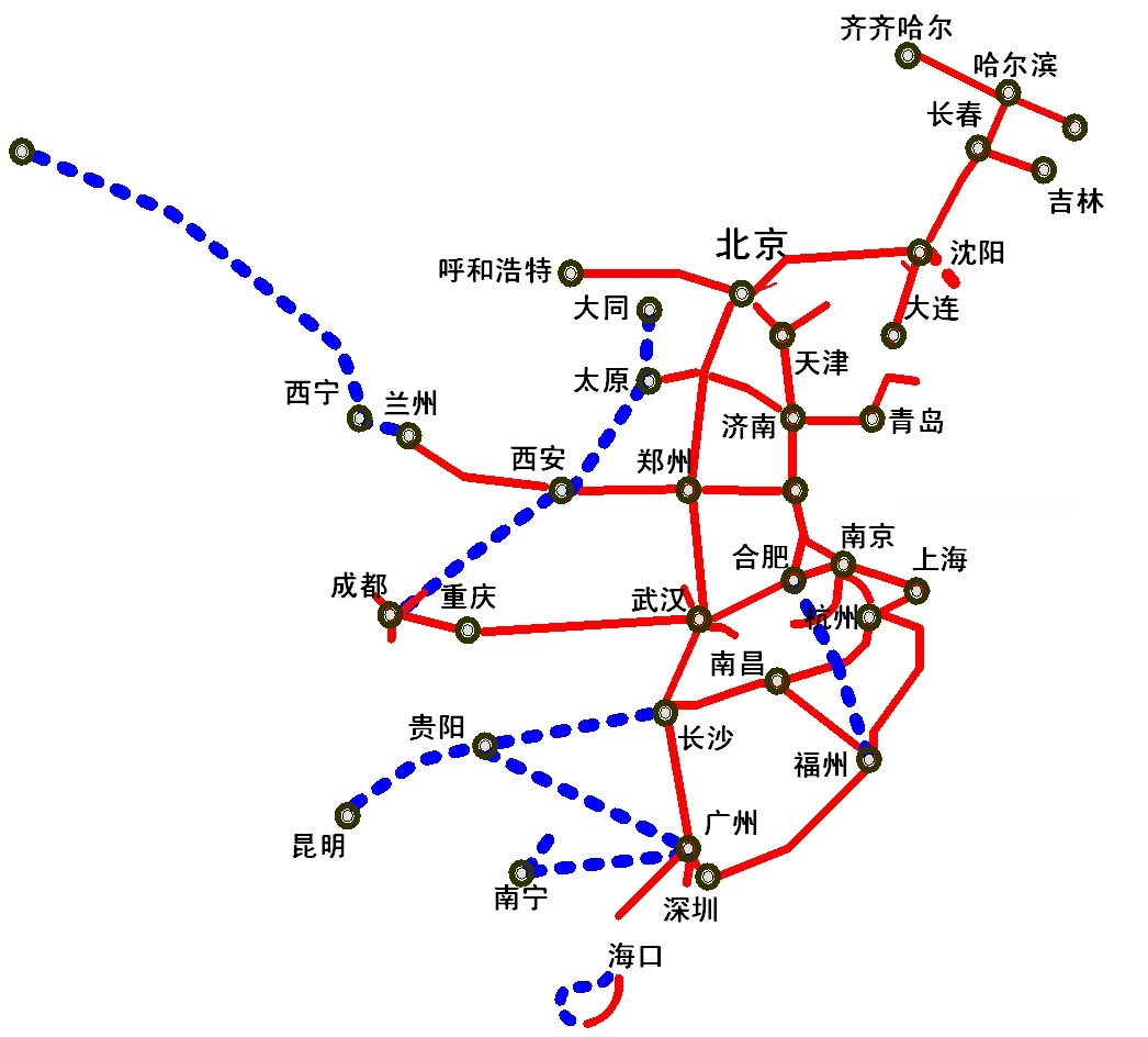 收藏 yabo亚博网站首页2015年11月发布最新版中国高铁地图